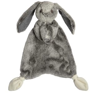 Silky Grey Bunny Lovey Comforter – by Mary Meyer (13")