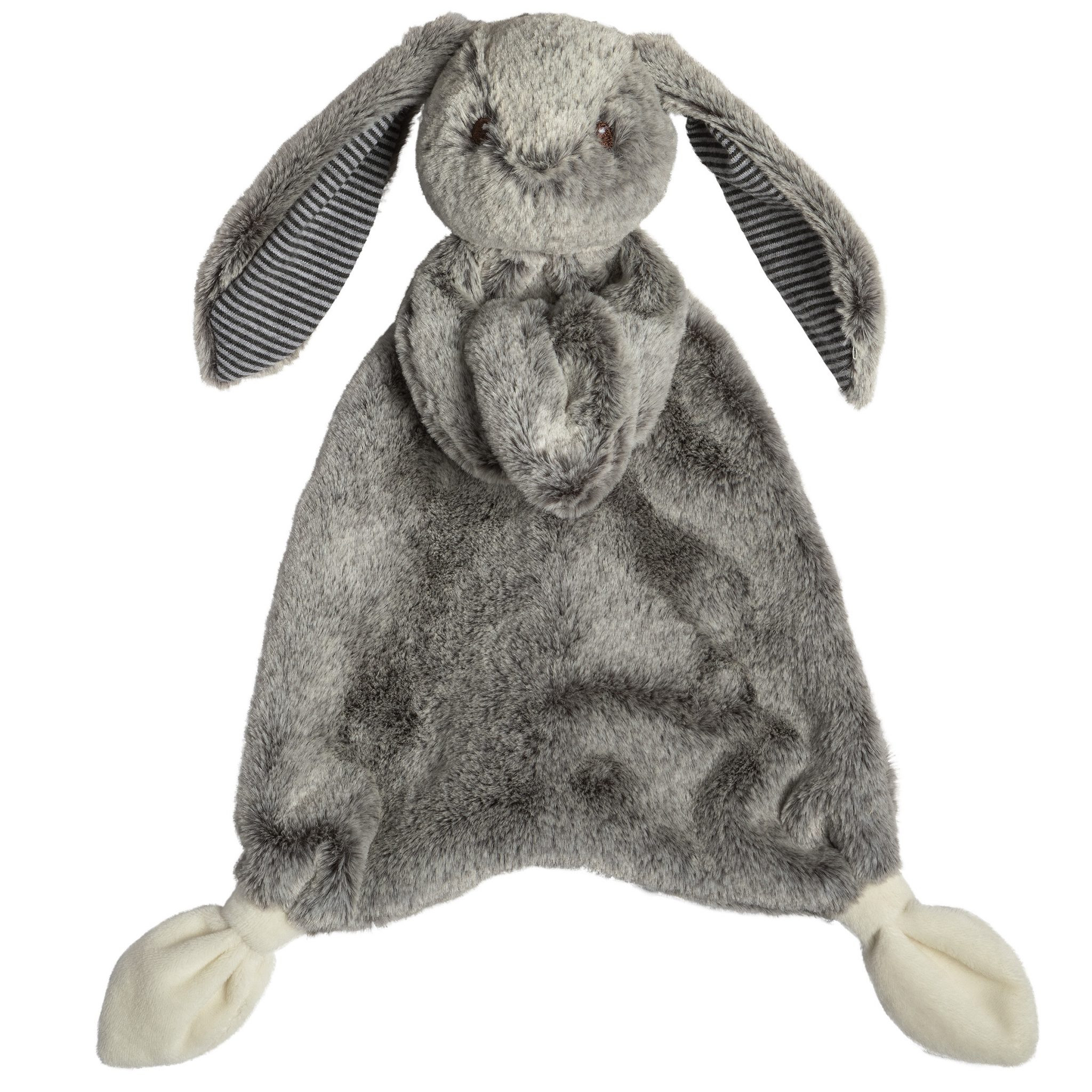 Silky Grey Bunny Lovey Comforter – by Mary Meyer (13")