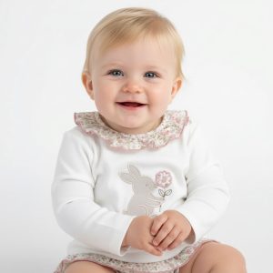 Pink Bunny Jam Pant Set – by Pex (6–18 Months)