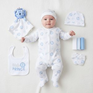 Lion 8-Piece Layette Gift Set – by Rock-a-Bye Baby (Newborn) LAST ONE‼️