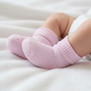 Pink 2-Pair Premature Infant Sock Set – by Soft Touch (Tiny Baby)