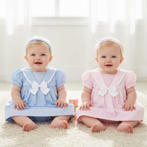 Sailor Style Dress Set – by Rock-a-Bye Boutique (0–24 Months)