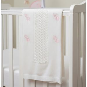 Pink “Elephant” Shawl with Fringe – by Snuggle Baby