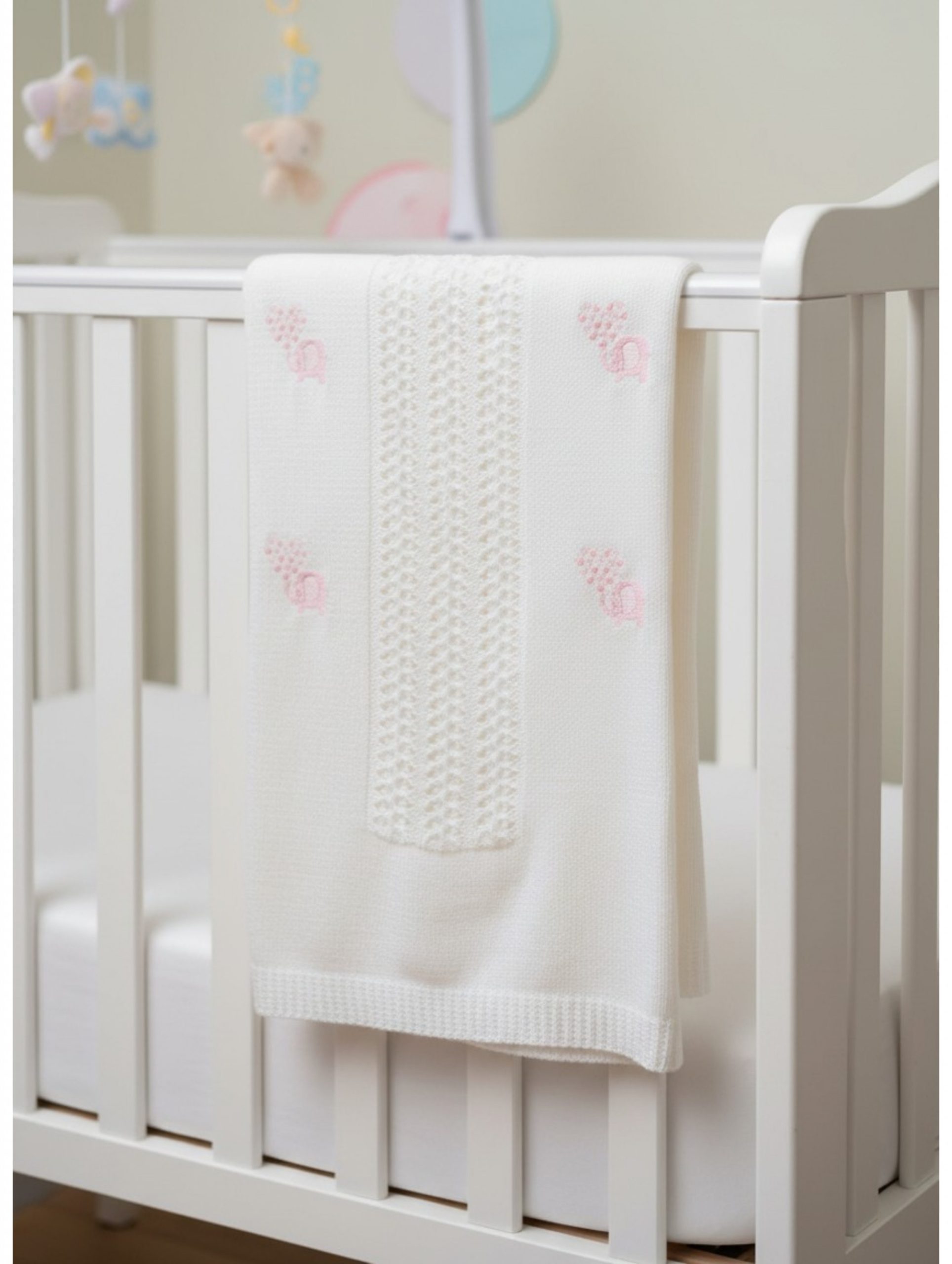 Pink “Elephant” Shawl with Fringe – by Snuggle Baby
