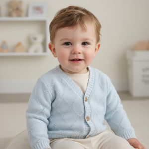 Sky Joshua Cotton Cardigan – by Pex (9–24 Months)
