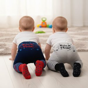 Rock Star Tights – by Soft Touch (0–6 & 6–12 Months)