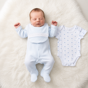 Ribbed Velour Nursery Layette Set – by Rock a Bye Boutique (Newborn –6 Months)