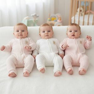 Zip Romper – by Tongs Baby (0–6 Months)