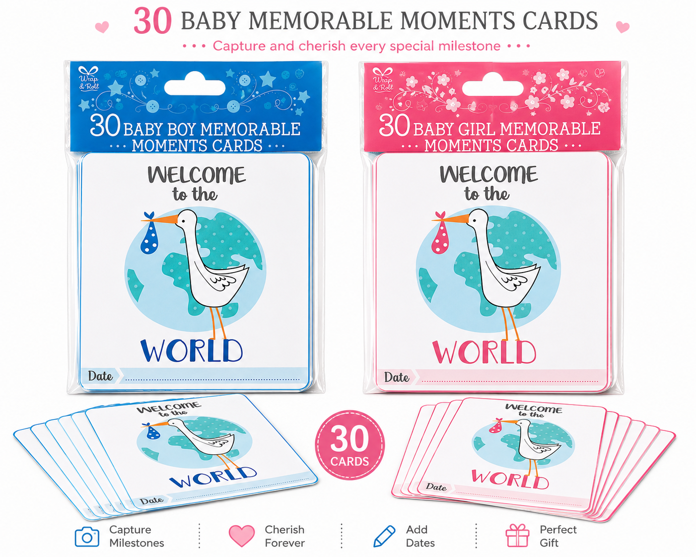 Baby Moments Milestone Cards – by Eurowrap