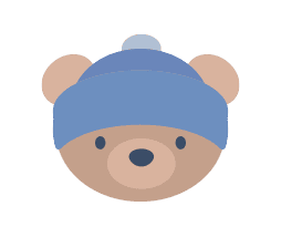 Teddy face icon